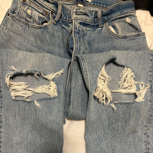 Abercrombie curve love ultra straight high rise distressed jeans - Picture 5 of 5